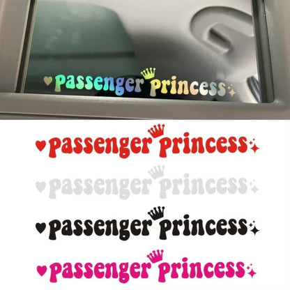 Funny Automobile Decoration Car Stickers Passenger Princess 15*2.3CM Car Styling Decals Rear Window Sticker Car Rearview Mirrors