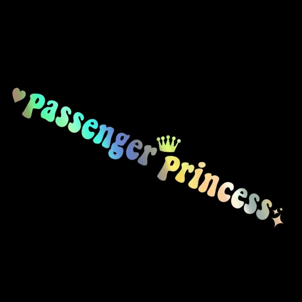 Funny Automobile Decoration Car Stickers Passenger Princess 15*2.3CM Car Styling Decals Rear Window Sticker Car Rearview Mirrors