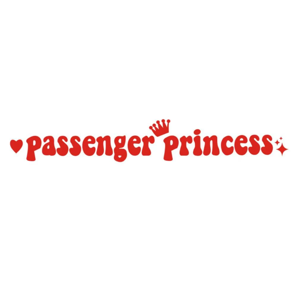 Funny Automobile Decoration Car Stickers Passenger Princess 15*2.3CM Car Styling Decals Rear Window Sticker Car Rearview Mirrors