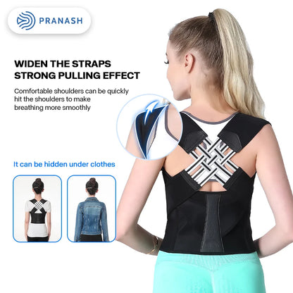 Dropshipping Stock Adjustable Back Posture Corrector Belt men and Prevent Slouching Relieve Pain Posture Corrector