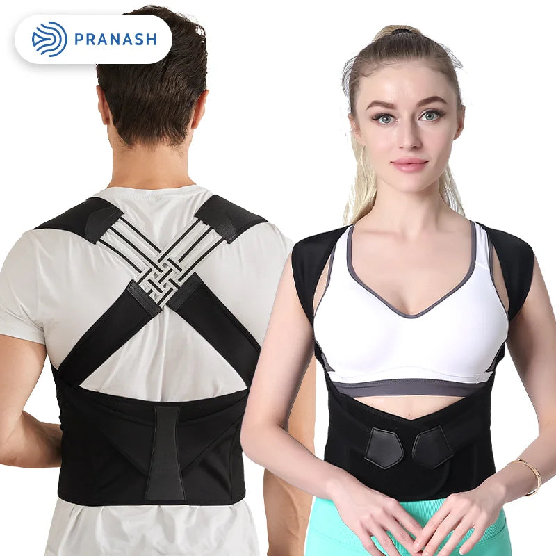 Dropshipping Stock Adjustable Back Posture Corrector Belt men and Prevent Slouching Relieve Pain Posture Corrector