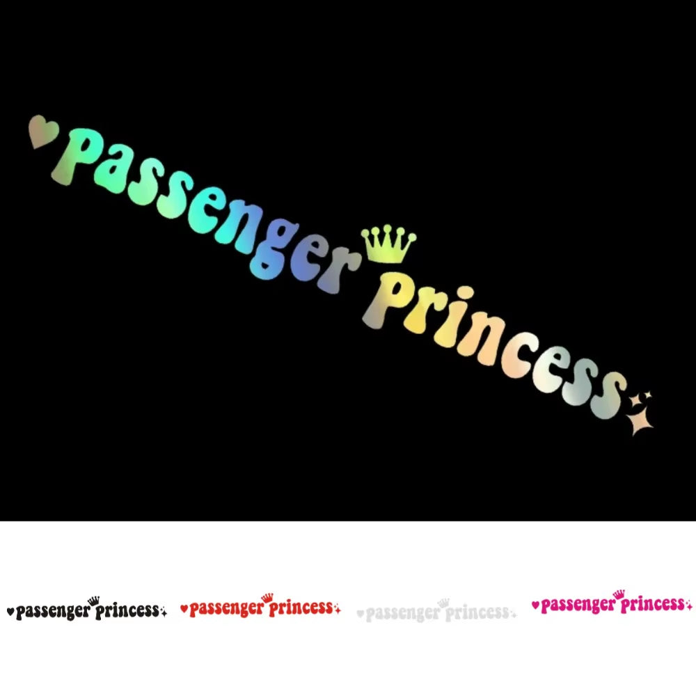 Funny Automobile Decoration Car Stickers Passenger Princess 15*2.3CM Car Styling Decals Rear Window Sticker Car Rearview Mirrors